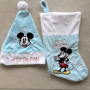 Baby 1st Christmas Hat and Stocking